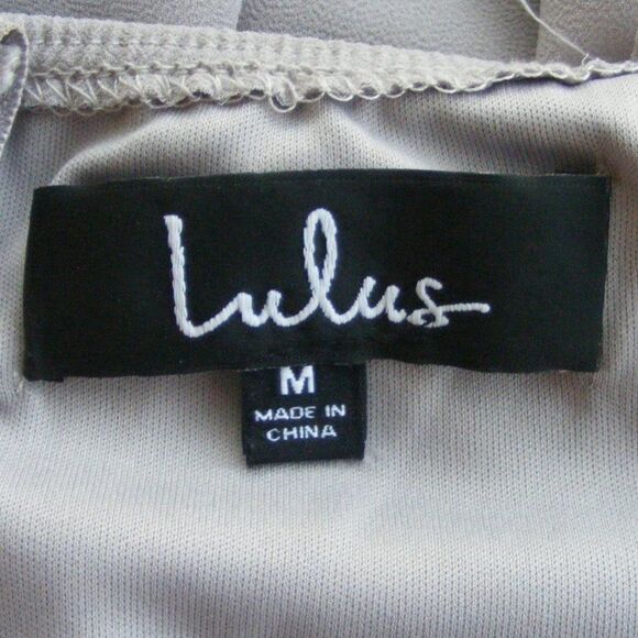 LULU'S Dress, M, Forevermore Gray, Wide straps - Picture 7 of 9